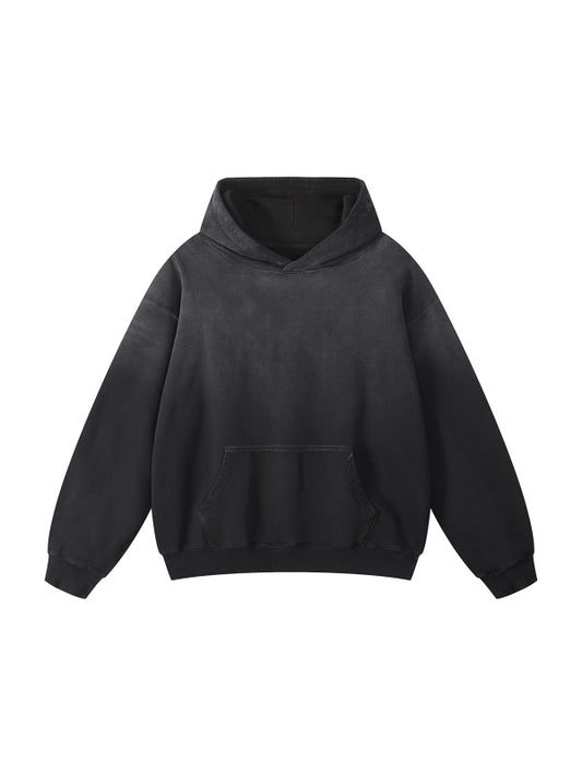 600 GSM 'SUN FADED BLACK' HOODIE