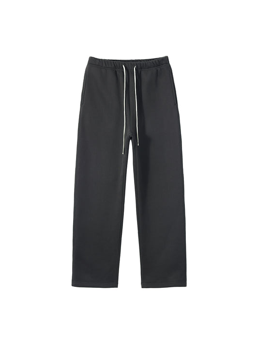 360 GSM 'DARK GRAY' STRAIGHT-LEG PANTS