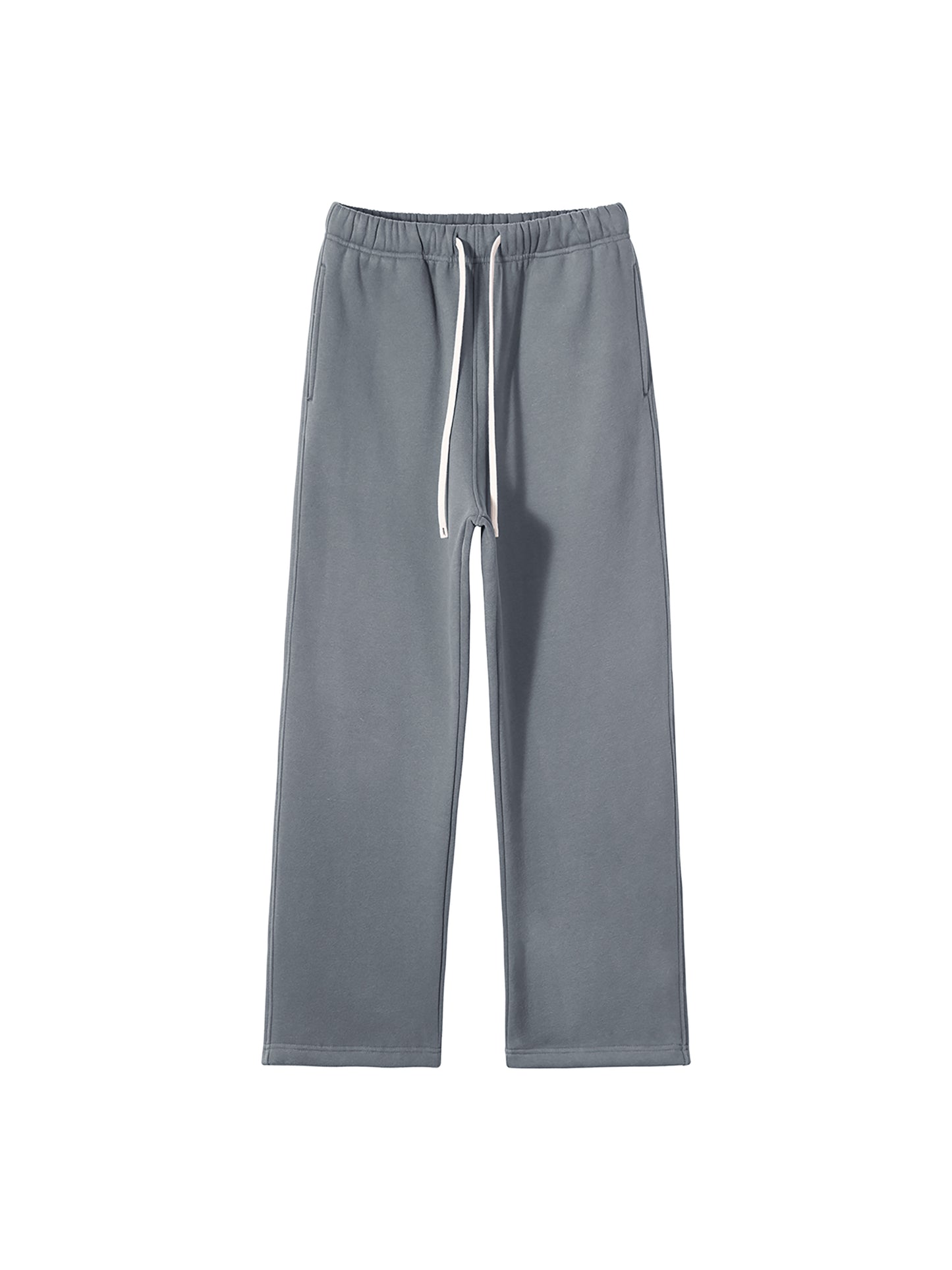 360 GSM 'GRAY' STRAIGHT-LEG PANTS