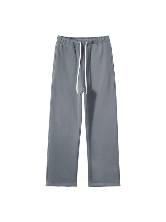 360 GSM 'GRAY' STRAIGHT-LEG PANTS