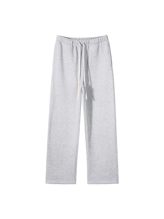 360 GSM 'LIGHT GRAY' STRAIGHT-LEG PANTS