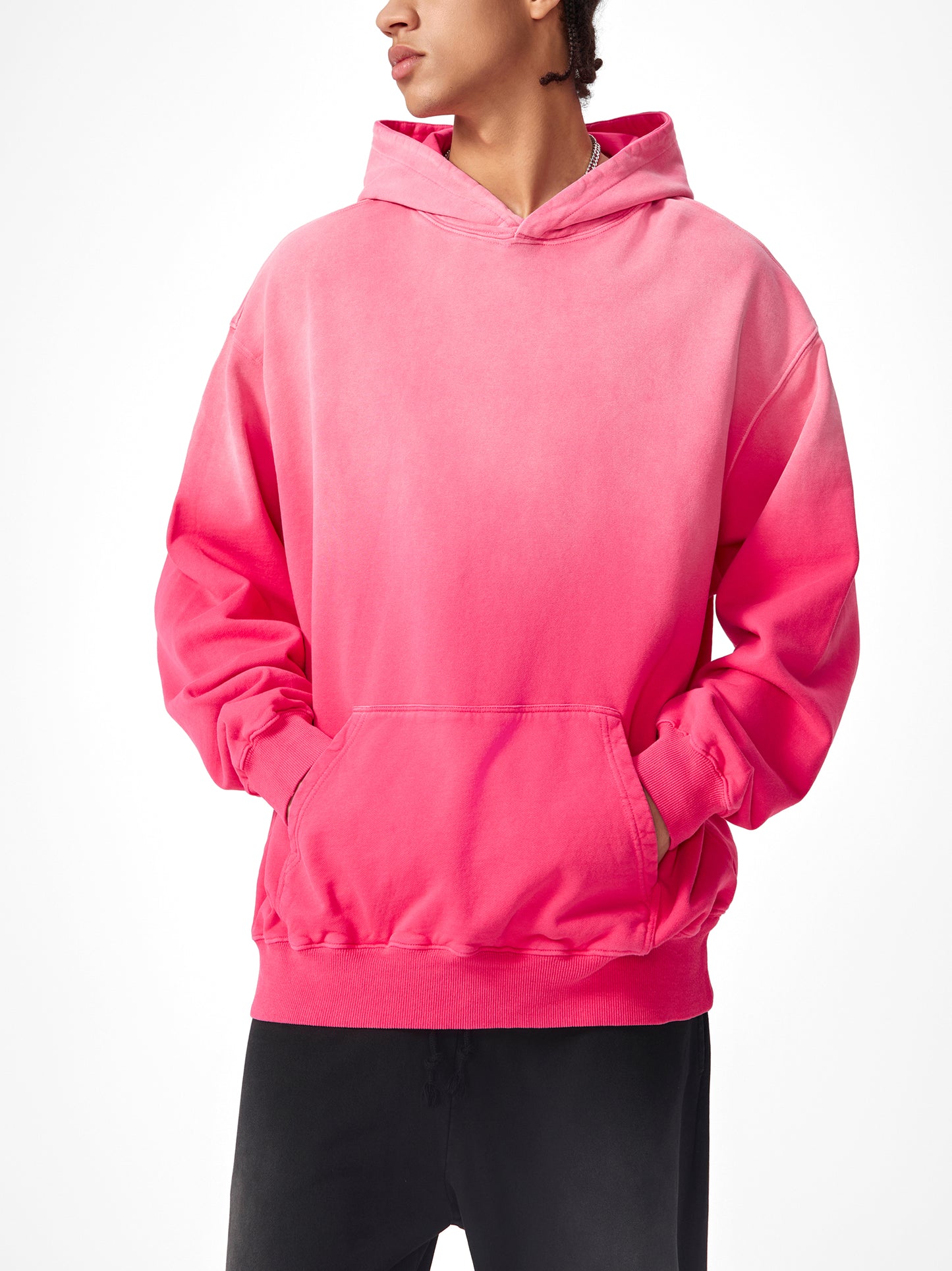 600 GSM 'SUN FADED PINK' HOODIE